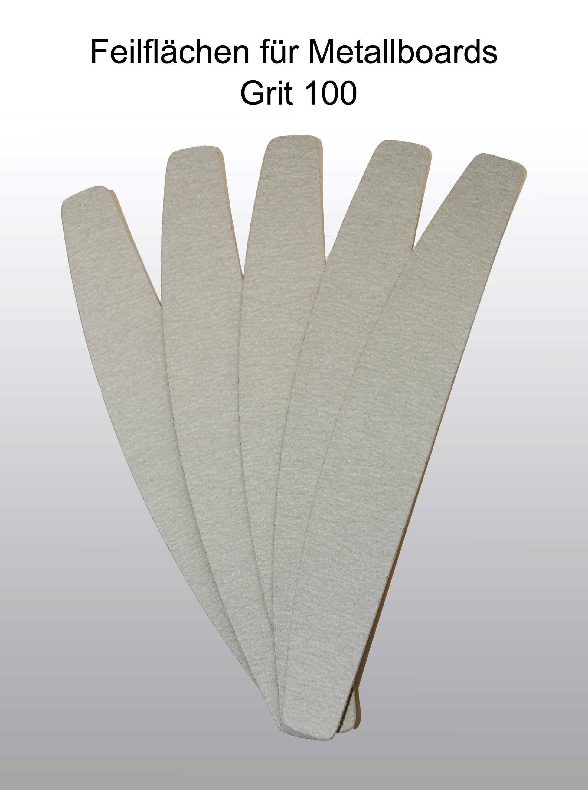 Feilbl-tter-Grit100-metall Feilblätter Zebra Halbmond Grit 100