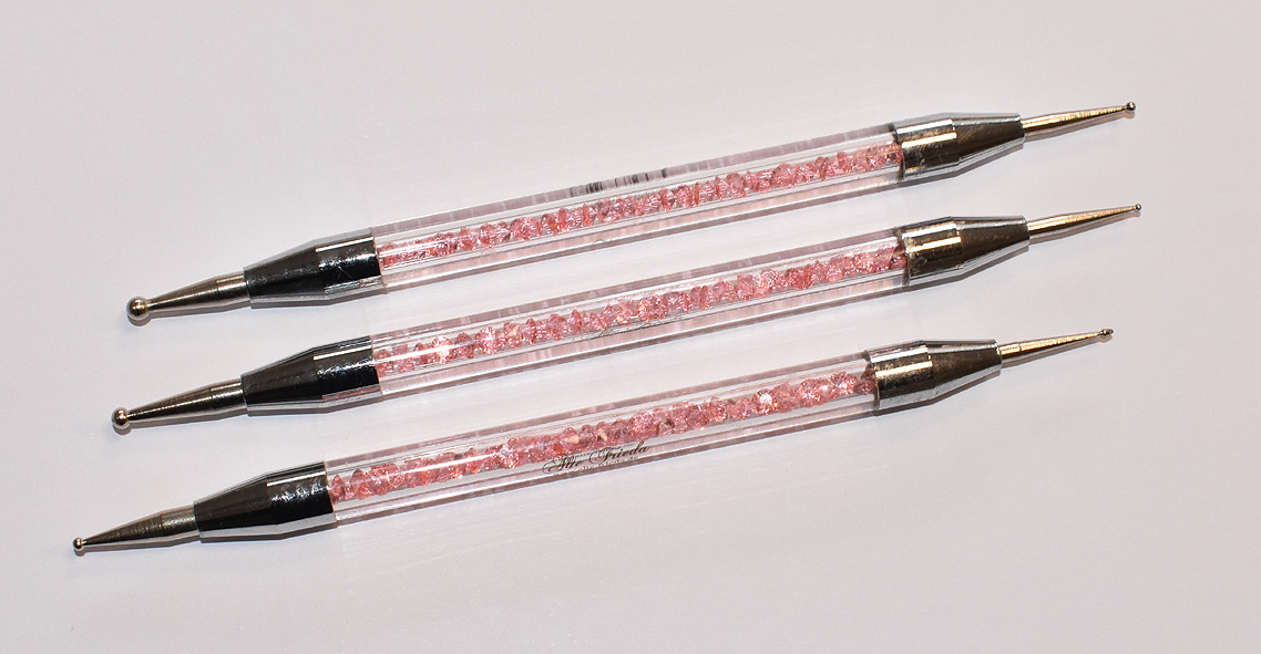 French Kugel-Set mit Glitter (3 Stück)