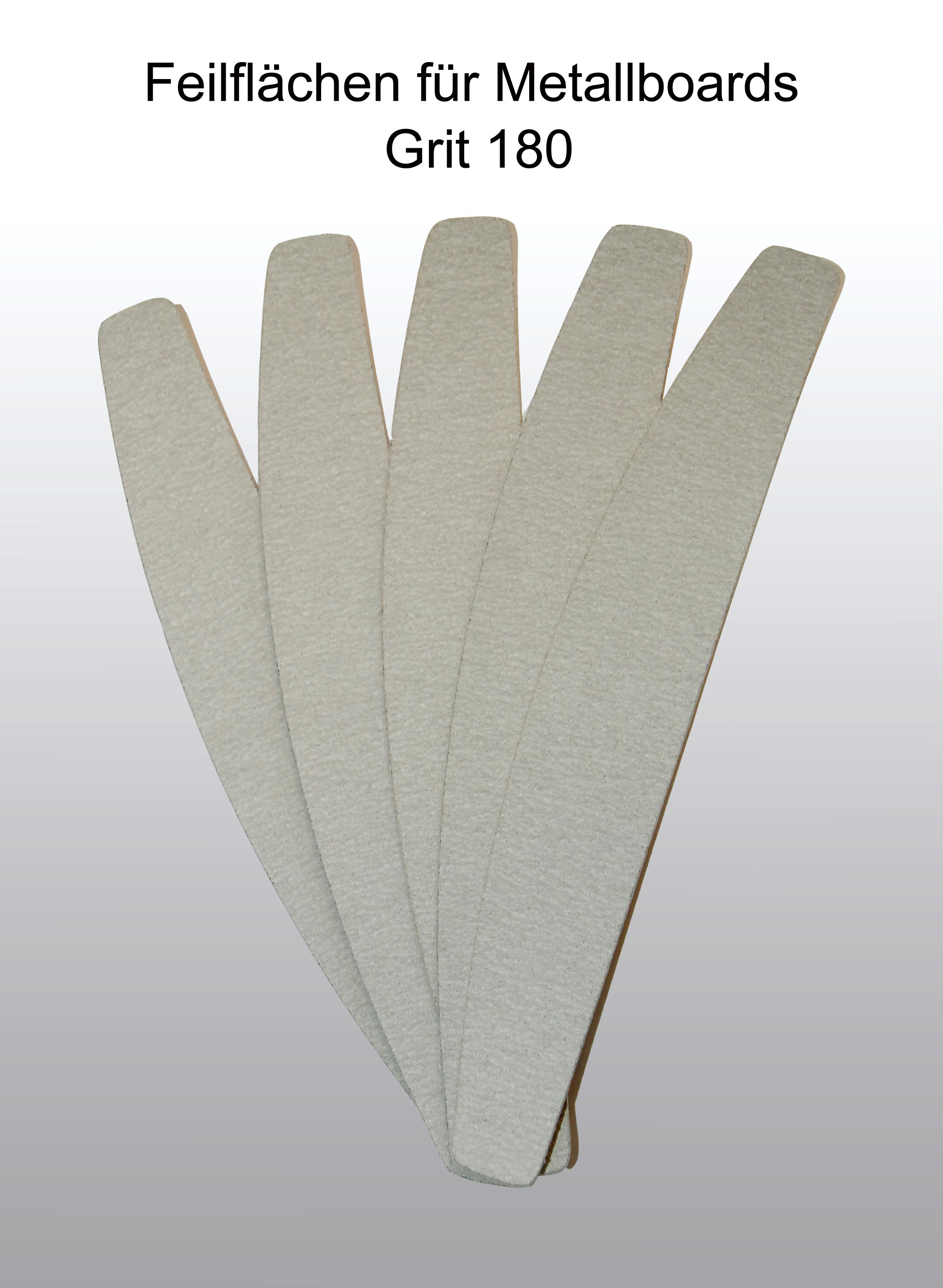Feilbl-tter-Grit180-metall-Kopie Feilblätter-Wechselsystem Halbmond, Long Life, für Metallboard Grit 180 (10er Paket)