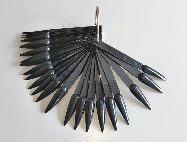 schwarz-st Stiletto Präsentations Display Fächer